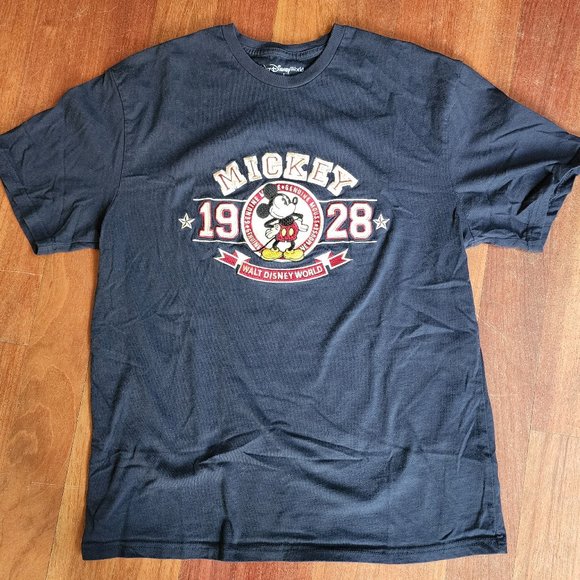 Disney Navy Mickey Mouse 1928 T-Shirt Size Small - Picture 2 of 8